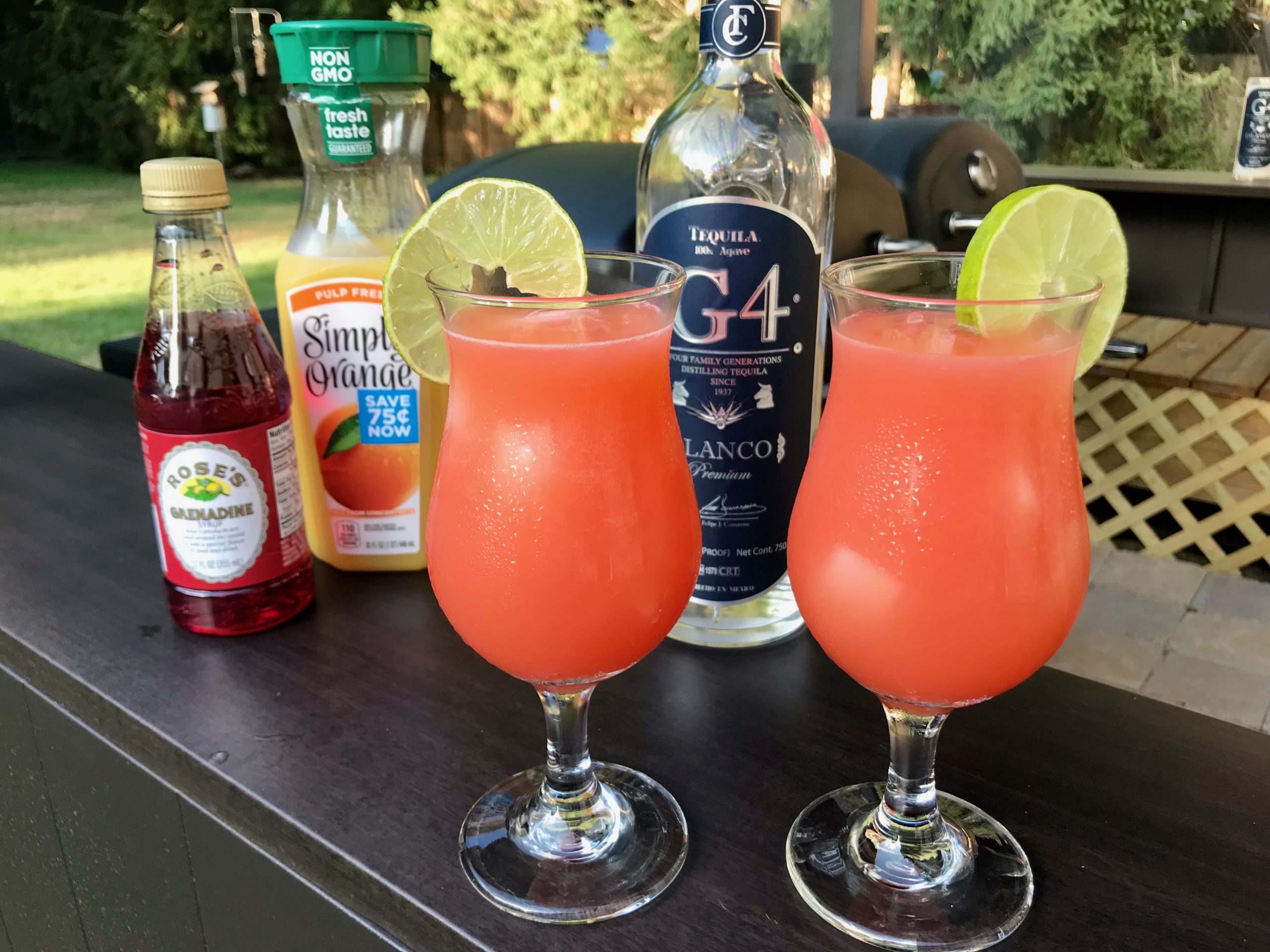 Lou's Tequila Sunrise Recipe Using G4 Tequila