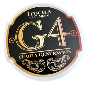 G4 Tequila Sticker in Gold