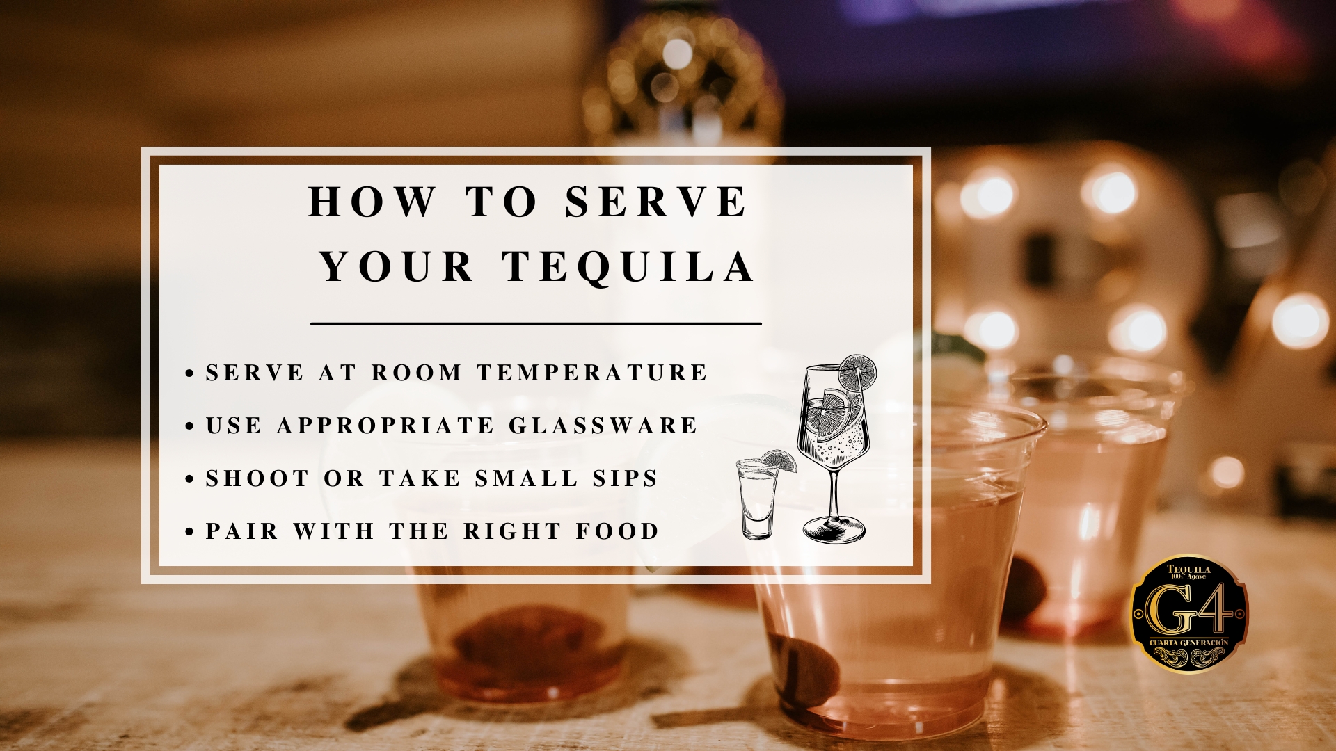 infographic image of how to serve your tequila